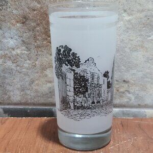 Texas 150th Anniversary Commemorative Frosted Glass Alamo San Antonio 1986